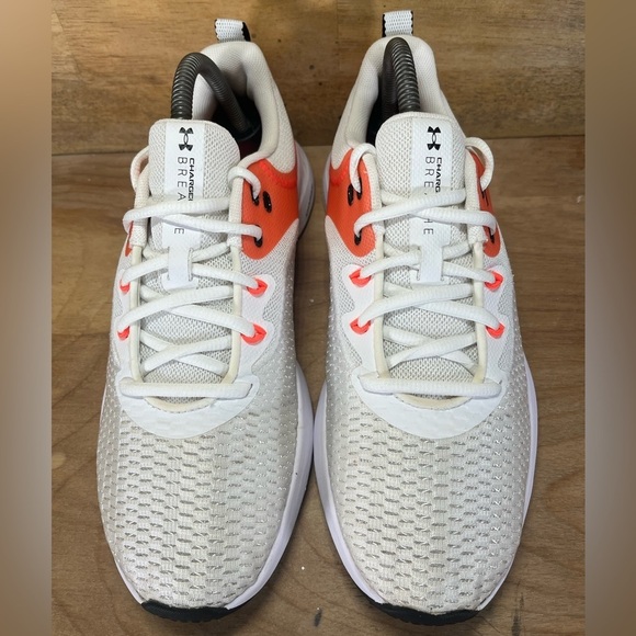 Under Armour Charged Breathe TR3 Womens Size 9.5 Training Shoes Sneakers White - Picture 3 of 10